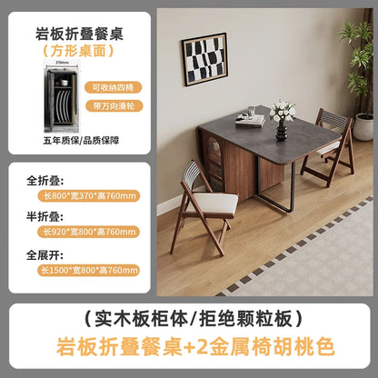 Foldable Wabi Sabi Dining Tables Mid Century Space Saving Design Waterproof Dining Tables Unique Retro Столы Обеденные Furniture