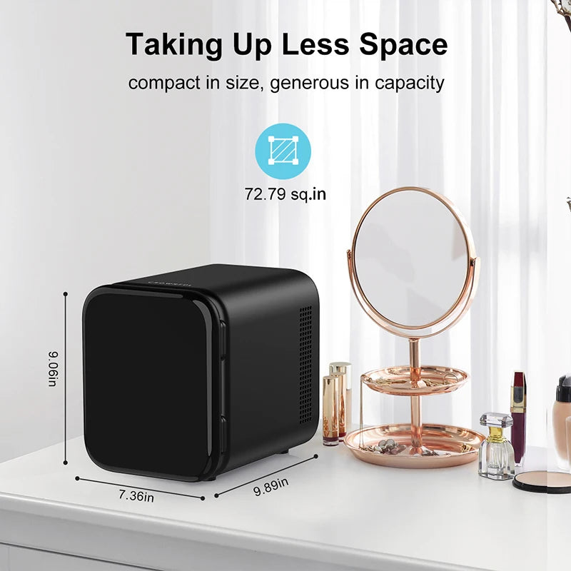 Crownful 4L Mini Fridge Refrigerator Portable Refrigerator Constant Temperature Car Mini Fridge for Home