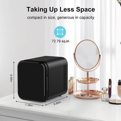 Crownful 4L Mini Fridge Refrigerator Portable Refrigerator Constant Temperature Car Mini Fridge for Home