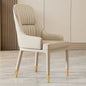Modern Faux Dining Chairs Kitchen Metal Leather Nordic Home Dining Chairs Luxury European Chaises Salle Manger Furnitures