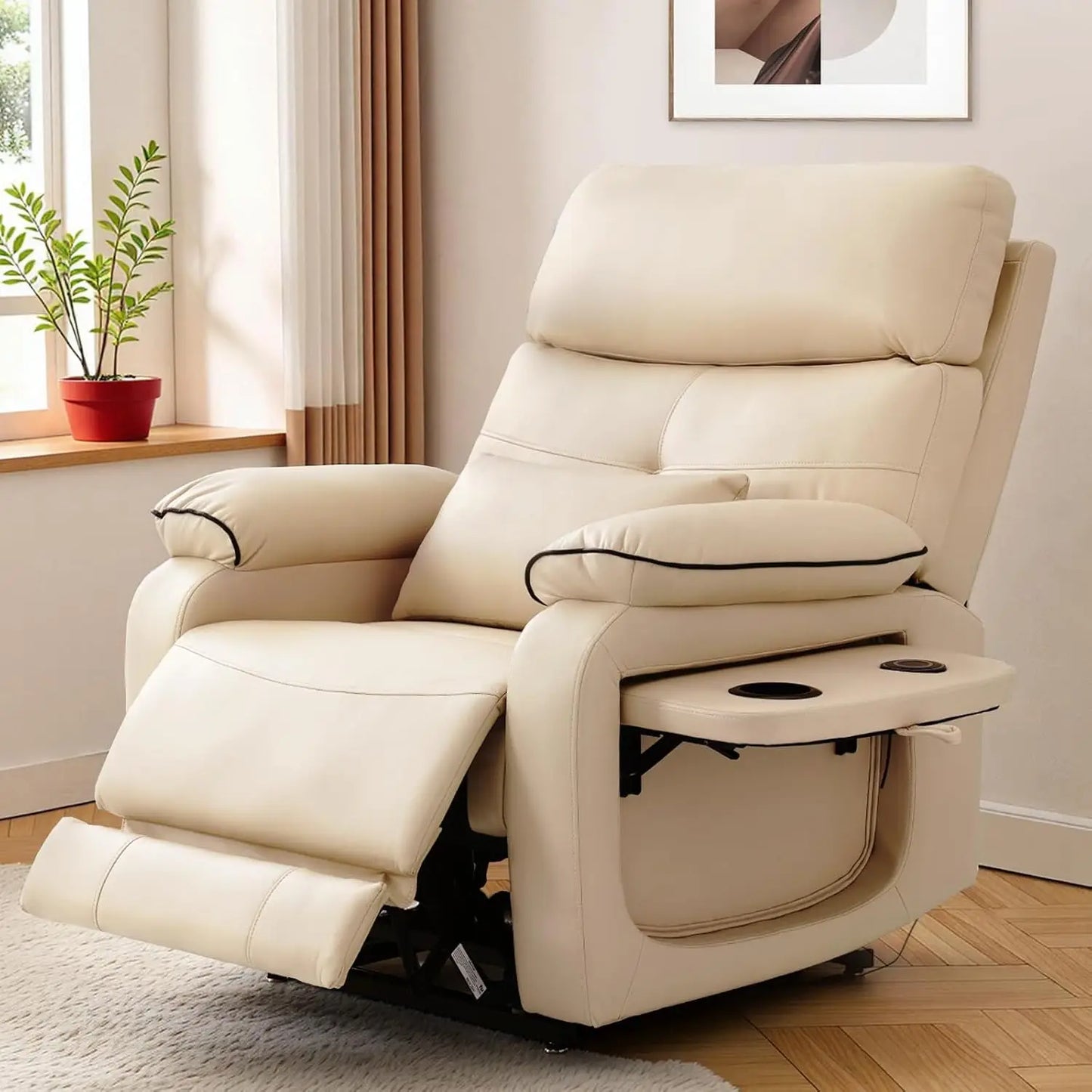 Dual Motor Power Lift Recliner Chair for Adult & Elderly, Infinite Position Lay Flat Lift Chair with Heat &, Customized
