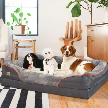 Jumbo Orthopedic Memory Foam Dog Bed  Water Proof Removal Cover