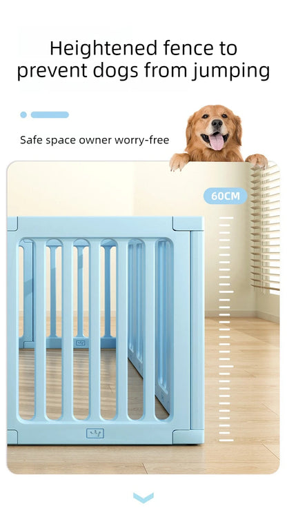 DIY Puppy Playpen Adjustable Plastic Dog Play Fence Safety Door Indoor Dogs Fences Portable Small Medium Dogs Pet Cage Enclosure