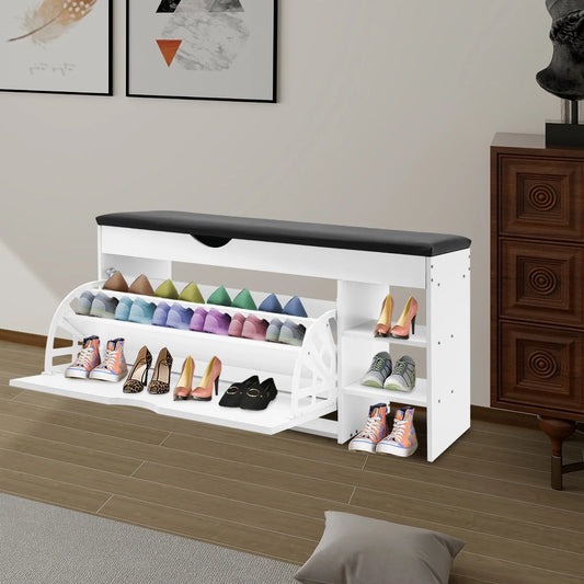 Shoe Bench, Shoe Storage Bench with Seat, Shoe Bench for Entrance