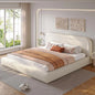 Bed Frame and Headboard, Upholstered Cloud Bed Frame, Anti-Collision Soft Rounded Corners, for Modern Bedrooms