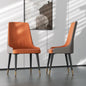 Leather Dining Chairs with Arms Modern Kitchen Dining Room Chairs with Metal Legs for Hotels,Restaurants,Apartments