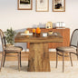 Square Dining Table for 4, 31.5-Inch Kitchen Table Small Dinner Table with Sturdy Pedestal Base