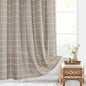 Nordic Jacquard Linen Shower Curtain with Tassels Waterproof Bath Curtains with Hooks for Bathroom Bathtub Bathing Cover