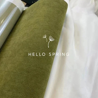 French Chenille Blackout Curtains for Living Room Bedroom Herringbone Pattern Modern Luxury Custom Size Window Drape