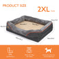Large Dog Bed Soft Comfortable Anti Allergy Warm Fleece Removable Washable Cover Pet Bed Waterproof