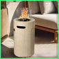 16 Inch Propane Fire Pit, 50,000 BTU Outdoor Gas Heater with Wind Guard for Patio Garden Backyard