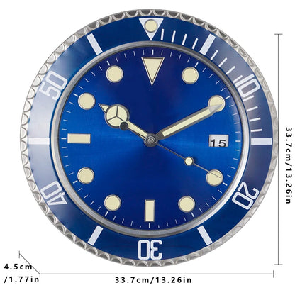 Luxury Creative Wall Clock Modern Metal Design Art Wall Clock Home Large Digital Luminescent Bedroom Decoration Clock