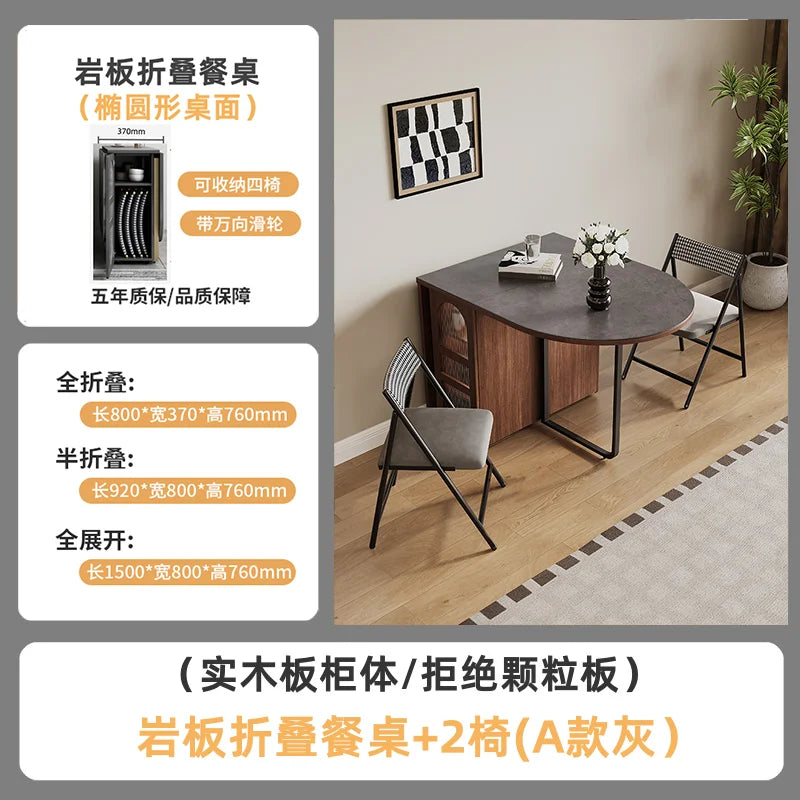 Foldable Wabi Sabi Dining Tables Mid Century Space Saving Design Waterproof Dining Tables Unique Retro Столы Обеденные Furniture