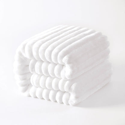 Plush Flannel Fleece Blanket, Soft Lightweight Fuzzy Luxury Bed Blanket for Couch Sofa Bed