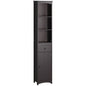 Tall Bathroom Cabinet Free Standing Bath Storage Organizer Linen Tower W/ Shelf