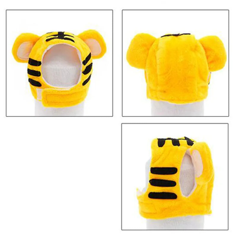 Pet Tiger Hat Adorable Pet Headwear Headgear Costume Soft Cap for Cats Kitten Puppy Small Dogs Christmas Halloween Thanksgiving