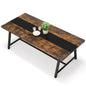 Dining Table for 8 People, 70.87" Rectangular Wood Kitchen Table