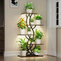 Plant Stand Indoor with Grow Lights - 44" Tall Corner Plant Stands for Indoor Plants, 5 Tiered Metal Plant Shelf