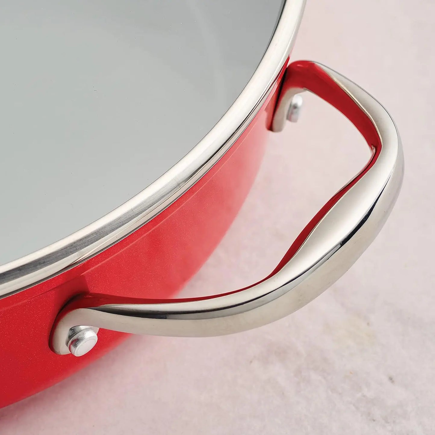 10-Piece Ceramic Non Stick Cookware Set with Lids, Heavy-Gauge Aluminum Pots and Pans Kitchen Set with Nonstick Coating, Dishwas