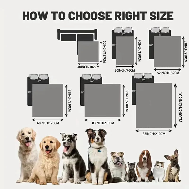 Water Repellent Dog Bed Sheet Covers Non-Slip Pet Bedspread Pad Cats Dogs Sofa Protection Slipcover Reusable Furniture Protector