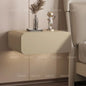 wood bedroom suspended bedside table drawers Interior comfortable floating Nightstand Table luxury home small spaces furniture