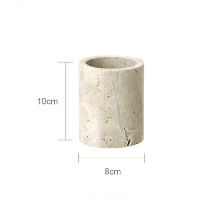 Travertine Bathroom Set Luxury Soap Dish Soap Dispenser Tissue Box Vanity Tray Bathroom Accessories Set