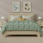 Full/Queen/King Upholstered Bed Frame with Adjustable Linen Headboard, Sturdy Wood Slats & Quiet Support