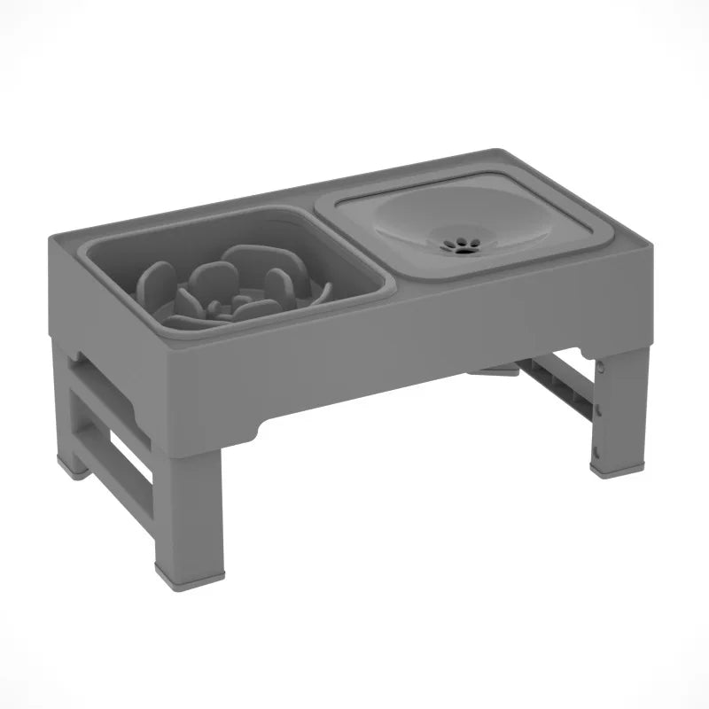 3 In 1 Pet Stainless Steel Water and Food Bowls