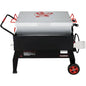 150 QT Crawfish Boiler, Outdoor Double Sack Propane Gas Cooker with Folding Cylinder Mounting Bracket and Stirring