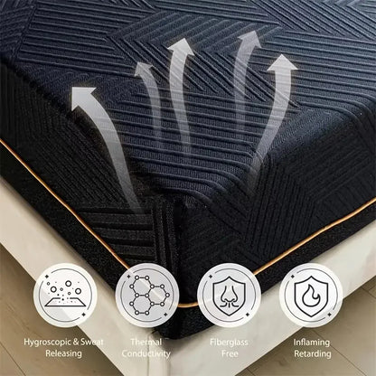 14 Inch King Size Memory Foam Mattress for Back Pain Cooling Copper Gel Bed Foam CertiPUR-US Certified Comfortable Sleep in Box