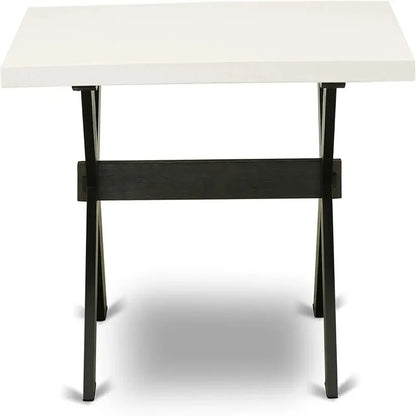 7-Piece Dining Set - Rectangular Dining Table with 6 Stylish Parson Chairs Featuring Linen Fabric Seats and Backs