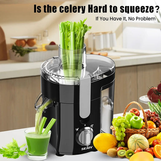 300W Centrifugal Juicer Machine Electric Citrus Juicer Extractor Machine Fruit Veg Blender  Automatic Pulp Ejection
