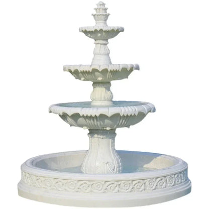 Outdoor garden, fish pond, water feature, courtyard floor-to-ceiling decoration Large European-style flowing water fountain,