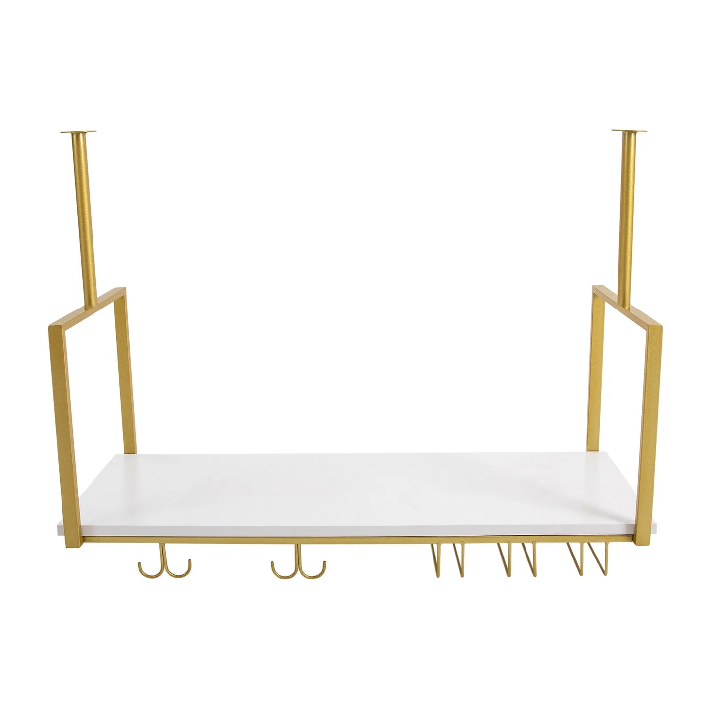 Ceiling Wine Glass Rack Wine Bottles Holder Hanging Stemware Goblet Display