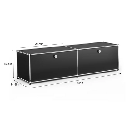 Modern Storage Cabinet Versatile Free-Standing Organizer for Living Room Bedroom and Home Office Bookshelf