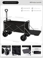 Foldable Multi-Function Beach Cart Heavy Duty Large Capacity Folding Cart Outdoor Trolley Portable Camper
