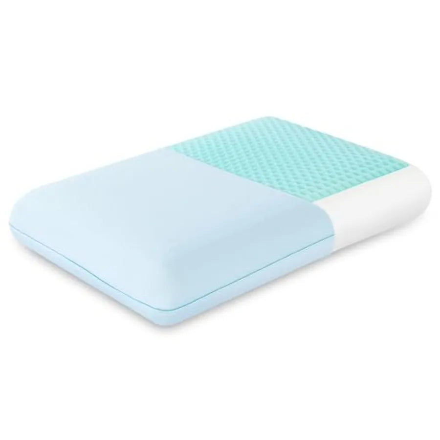 Cooling Gel Memory Foam Pillow - Reversible Cooling Cover, Neck Support for Side, Back and Stomach Sleepers, Removable