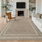 Scalloped Washable Rugs 8x10, Soft 8x10 Area Rugs for Living Room Bedroom, Modern Non-Slip Stain Resistance Large Ultra-Thin Th