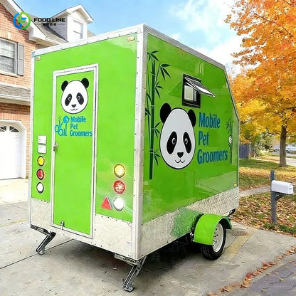 Customized New Mobile Pet Grooming Trailer With Suspension Structure To Improve Stability Ensure Road Safety