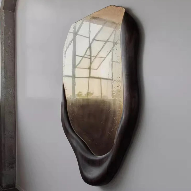 Irregular Wall Mirror Living Room Modern Girls Men Bedroom Bathroom Luxury Funky Mirror Asymmetrical Espelhos Home Decorations