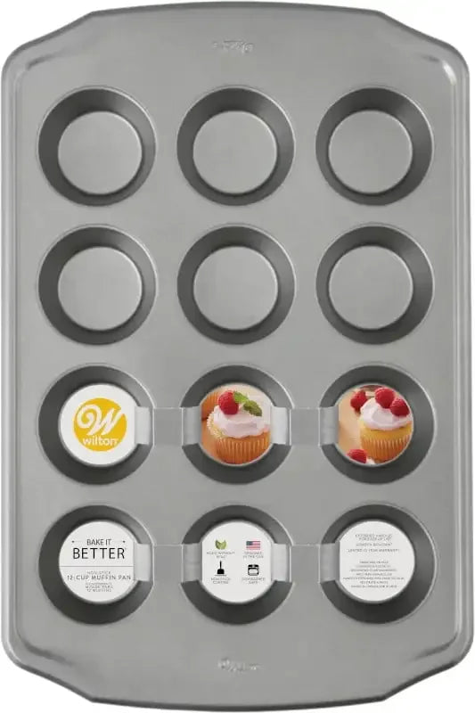 12 cup Non-Stick Steel Cupcake or Muffin Pan