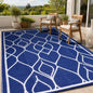 5x8 FT Indoor Outdoor Rug Waterproof Reversible Plastic Straw Patio Mat 340GSM PP Foldable Quick Dry UV Resistant Easy Clean Rug for Patio Deck RV Camping