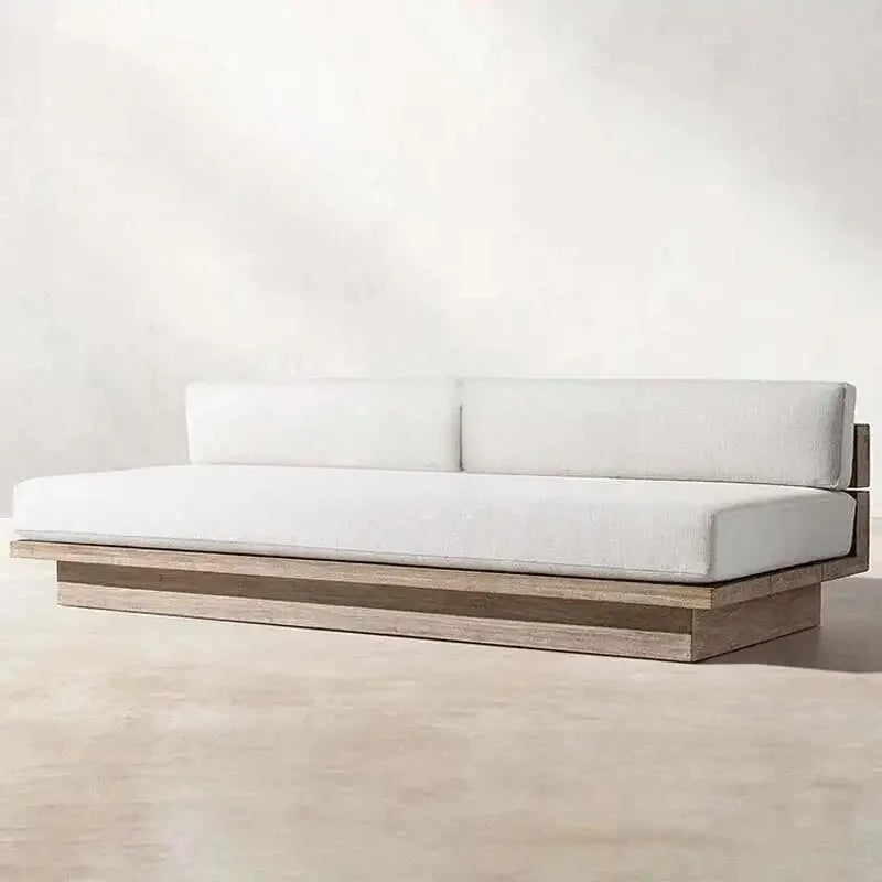 Japanese Style Waterproof and Sunscreen Garden Sofa, Minimalist Designer, Modern Garden Sofa, Artistic Outdoor Furniture, Divano