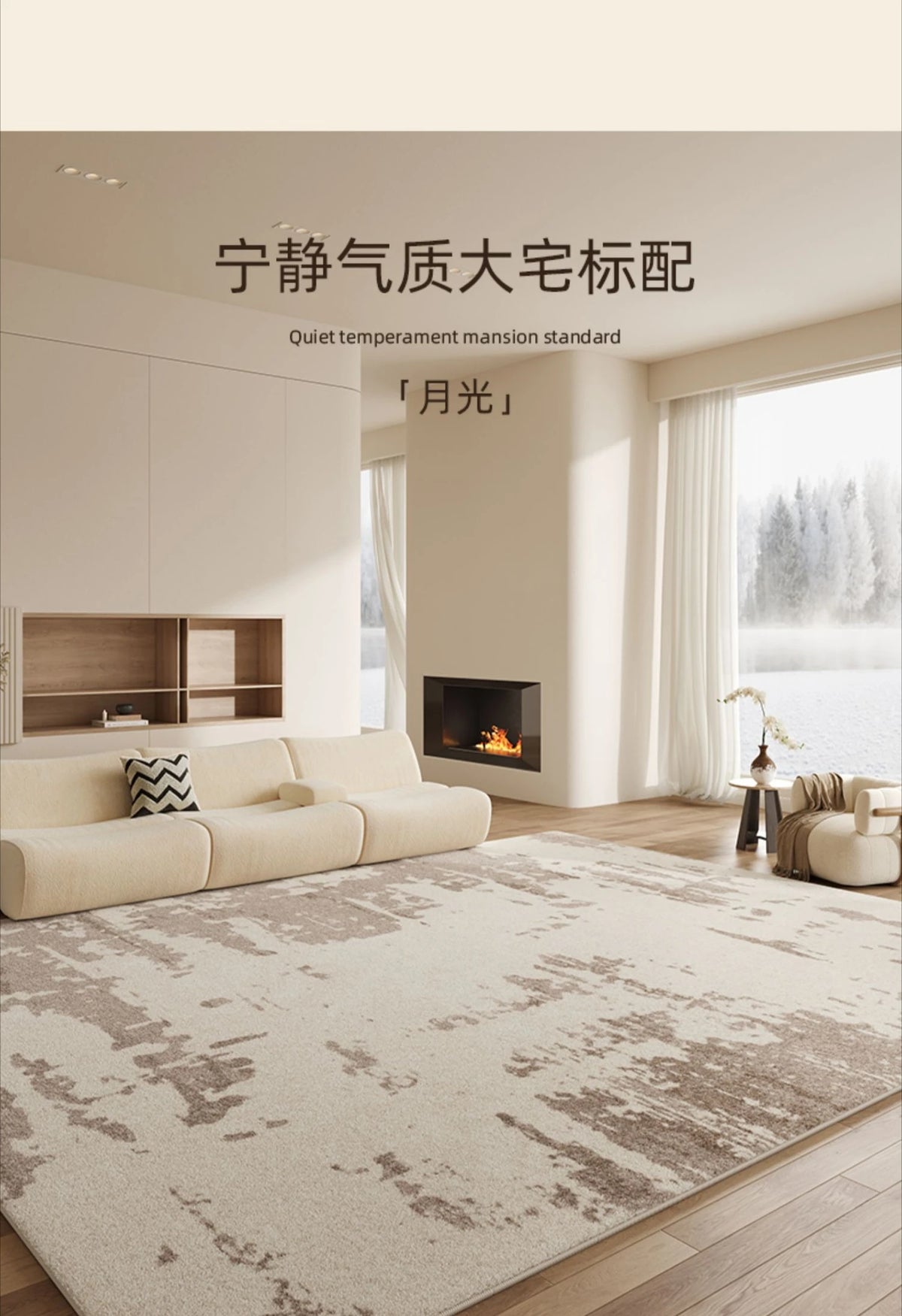 Minimalism Bedroom Decor Marble Carpet Light Luxury Carpets for Living Room Fluffy Soft Plush Floor Mat Home Thick Washable Rug