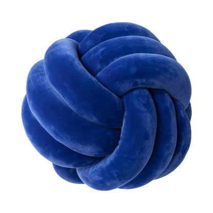 Lilac Decorative Throw Knot Pillow Ball for Home Chair Sofa Couch Bed Aesthetic Round Velvet Knotted Pillow Cushion Gift
