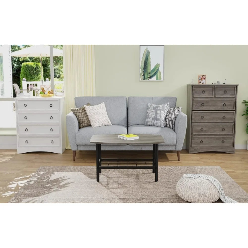 Modern 6 Drawer Chests of Drawers,, 44.33" Tall
