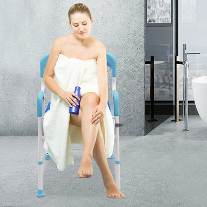 Uplift Raised Toilet Seat with Handles 220lb Weight Capacity Commode Chair for Toilet Bathroom Aid Heavy Duty Shower Chair