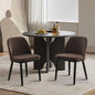 Upholstered Dining Chairs Set of 2, Modern Kitchen Chairs with Thick Cushions, Dining Room Chair with Wood Legs for Dining Room