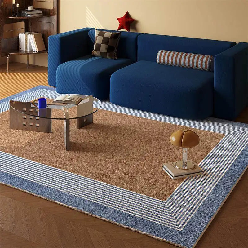 Dopamine Geometric Pattern Area Rug Non-Slip Washable Durable Carpet for Living Room Sofa Bedroom Side Home Decor