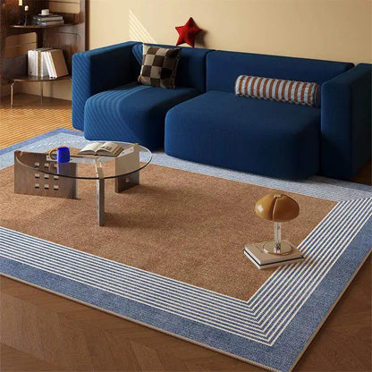 Dopamine Geometric Pattern Area Rug Non-Slip Washable Durable Carpet for Living Room Sofa Bedroom Side Home Decor